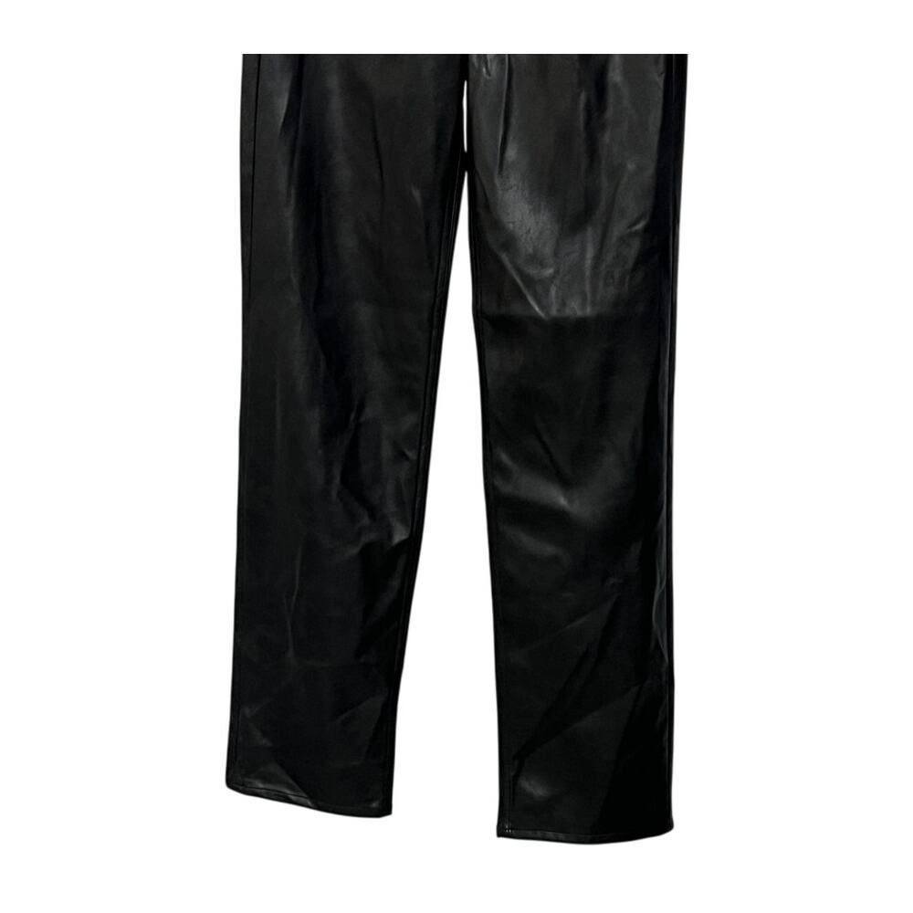RAG & BONE HARLOW FAUX LEATHER STRAIGHT PANTS BLACK SIZE 23 - Picture 9 of 15